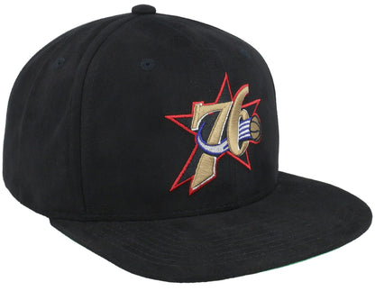 Mitchell & Ness Men's NBA Sweet Suede Snapback Hwc 76Ers Snapback Caps