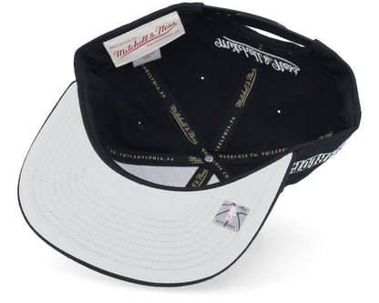 Mitchell & Ness Men's NBA Evergreen Black White Snapback Hwc Hornets Snapback Caps