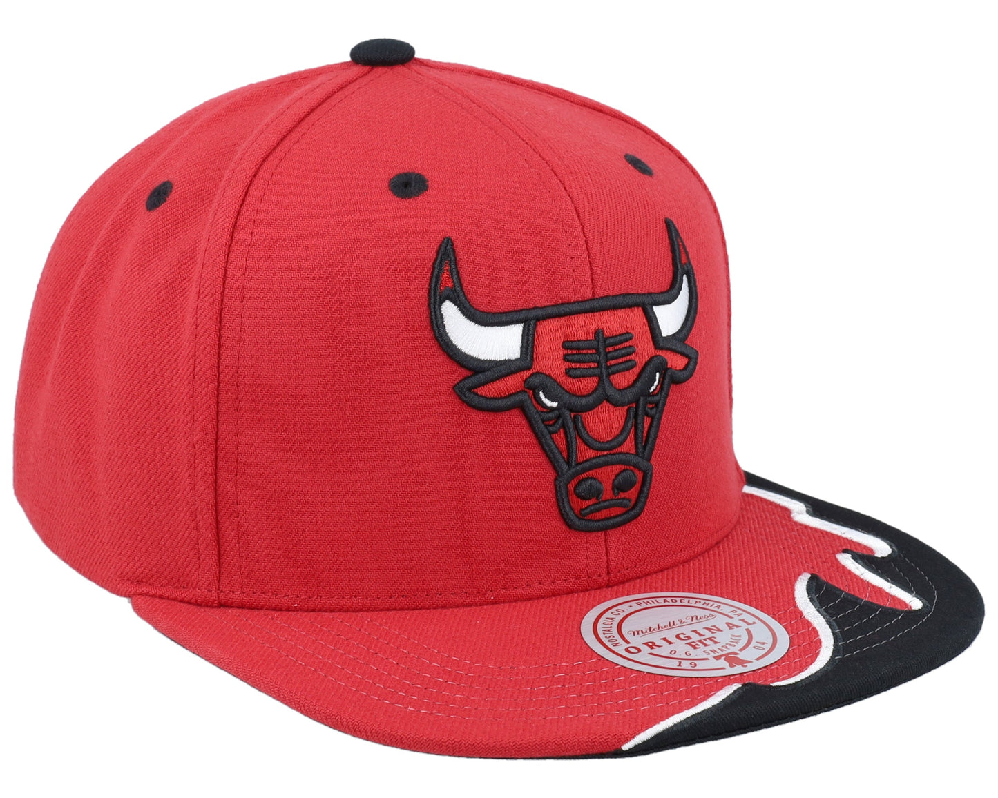 Men's Mitchell & Ness NBA Rising Tide Snapback Bulls
