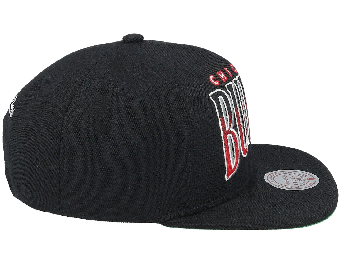Men's Mitchell & Ness NBA Line Work Snapback Bulls