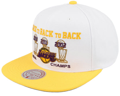 Mitchell & Ness Men's NBA 00-02 Champ Flipside Snapback Hwc Lakers Snapback Caps