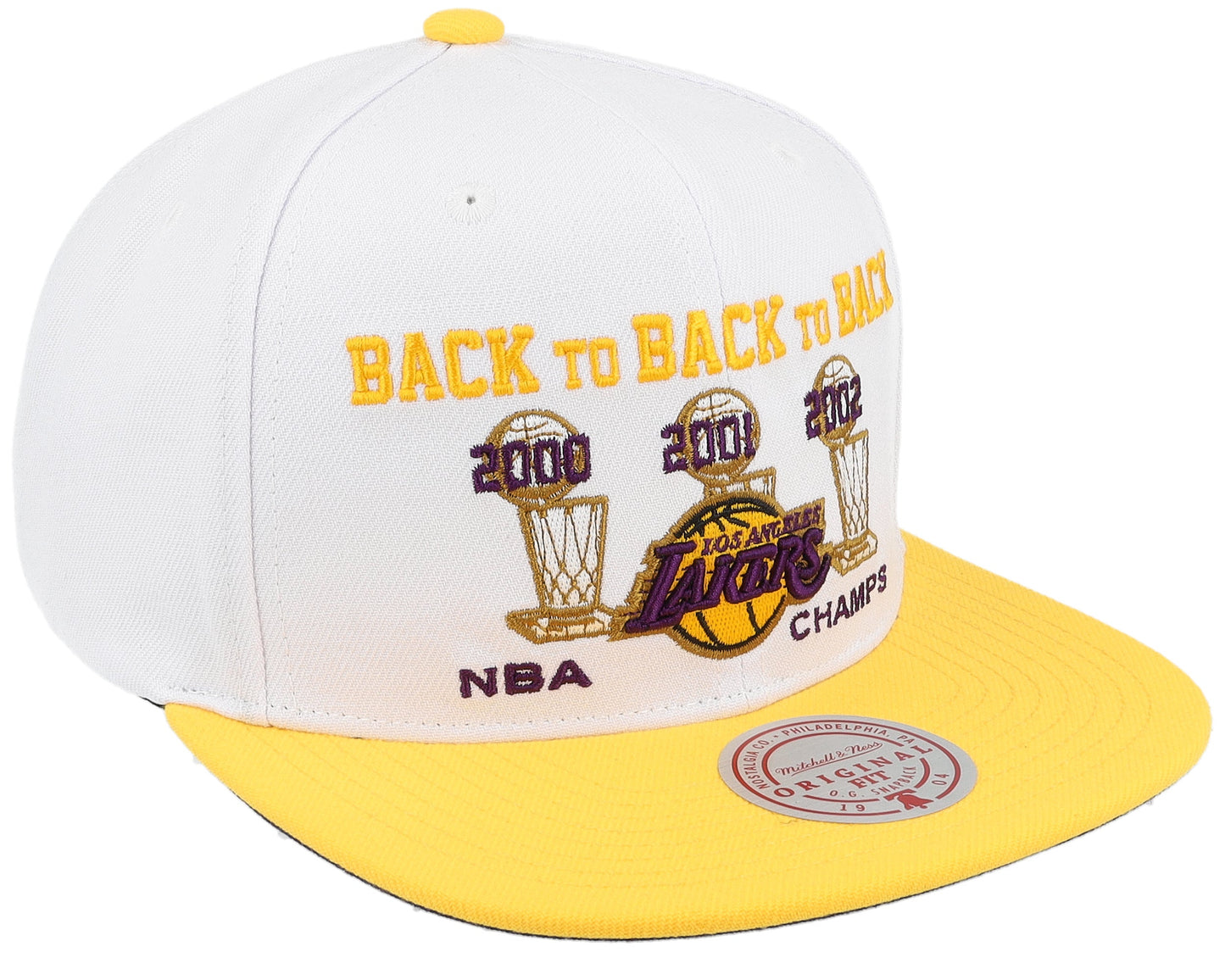 Mitchell & Ness Men's NBA 00-02 Champ Flipside Snapback Hwc Lakers Snapback Caps