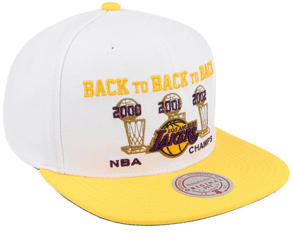 Mitchell & Ness Men's NBA 00-02 Champ Flipside Snapback Hwc Lakers Snapback Caps