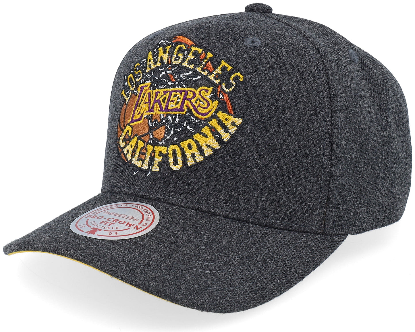 Mitchell & Ness Men's NBA Graphic Heather Pro Hwc Lakers Ball Caps