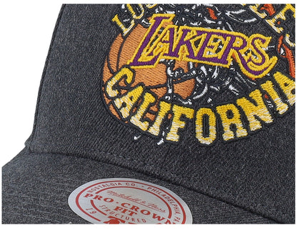 Mitchell & Ness Men's NBA Graphic Heather Pro Hwc Lakers Ball Caps