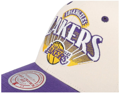 Mitchell & Ness Men's NBA Horizon Pro Snapback Lakers Snapback Caps