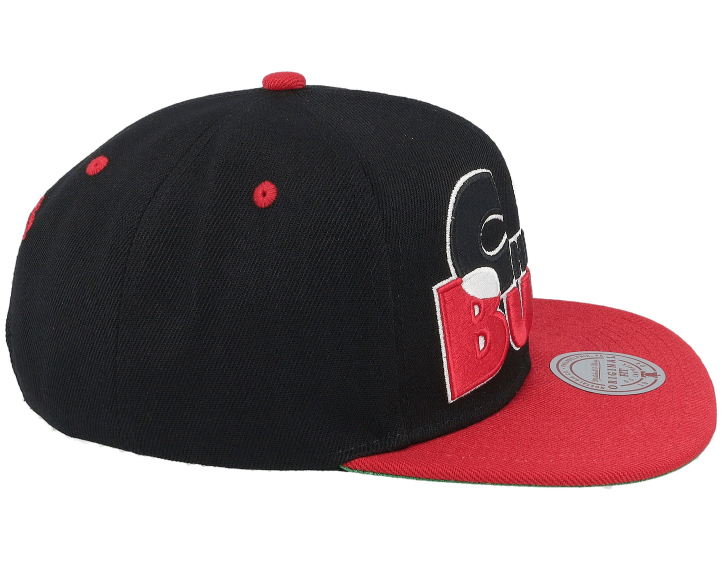 Mitchell & Ness Men's NBA Text Stack 1 Snapback Bulls Snapback Caps