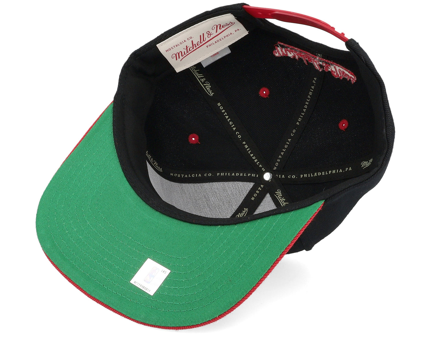 Mitchell & Ness Men's NBA Text Stack 1 Snapback Bulls Snapback Caps