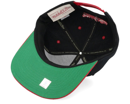 Mitchell & Ness Men's NBA Text Stack 1 Snapback Bulls Snapback Caps