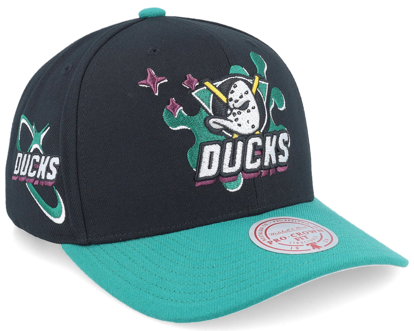 Men's Mitchell & Ness Nhl Groove Drip Pro Snapback Vntg Ducks