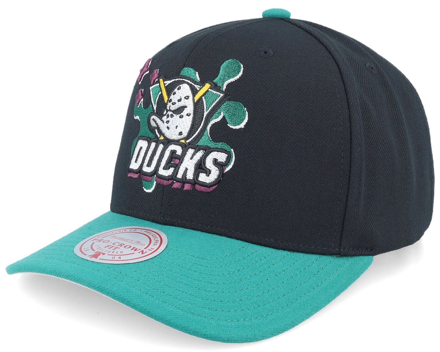 Men's Mitchell & Ness Nhl Groove Drip Pro Snapback Vntg Ducks