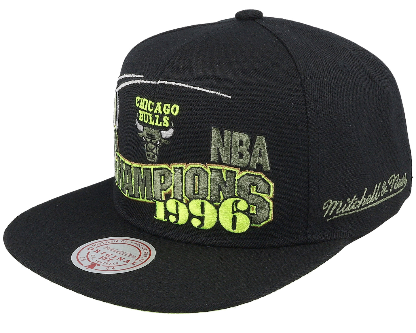 Mitchell & Ness Men's NBA 96 Champ Flipside Snapback Hwc Bulls Snapback Caps
