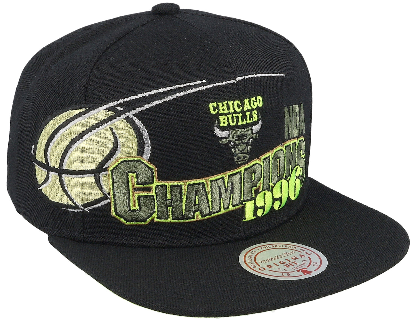Mitchell & Ness Men's NBA 96 Champ Flipside Snapback Hwc Bulls Snapback Caps