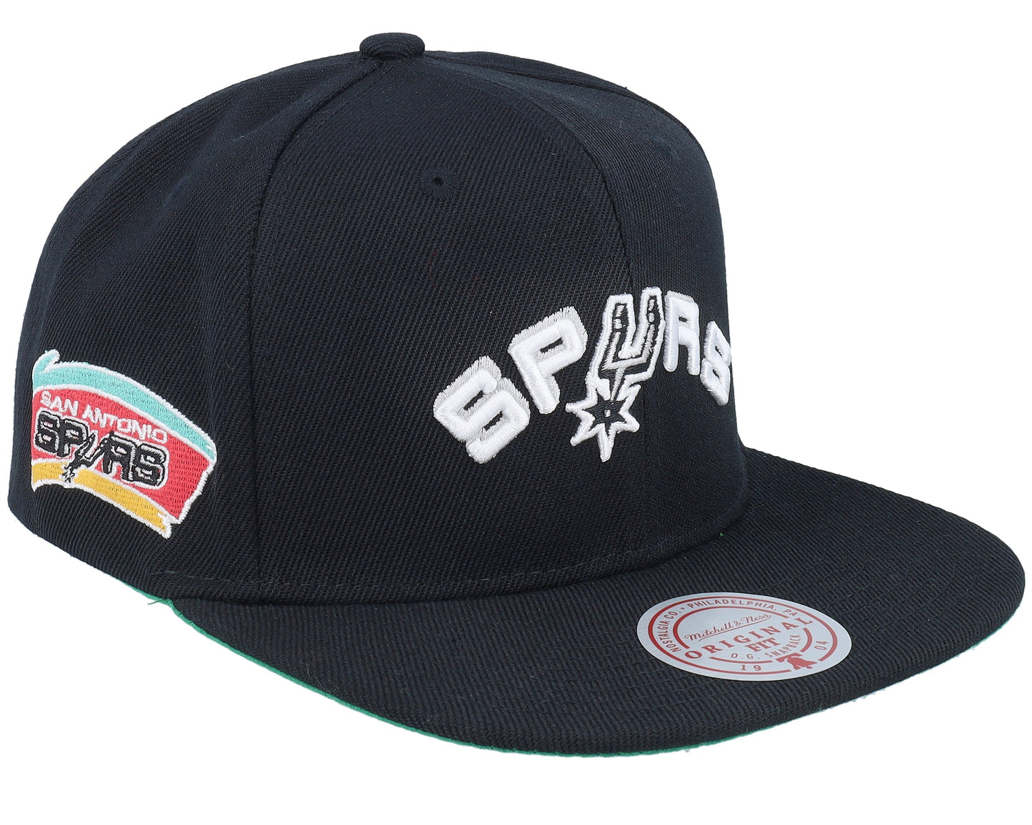 Men's Mitchell & Ness NBA Triple Play Snapback Hwc Spurs