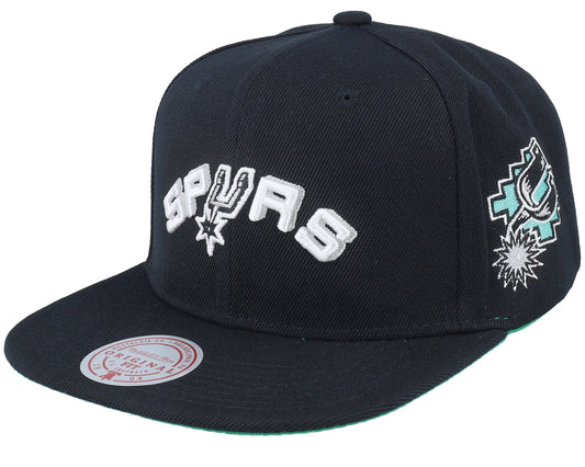 Men's Mitchell & Ness NBA Triple Play Snapback Hwc Spurs