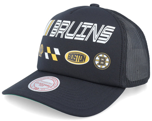 Mitchell & Ness Men's NHL Speedway Trucker Bruins Ball Caps