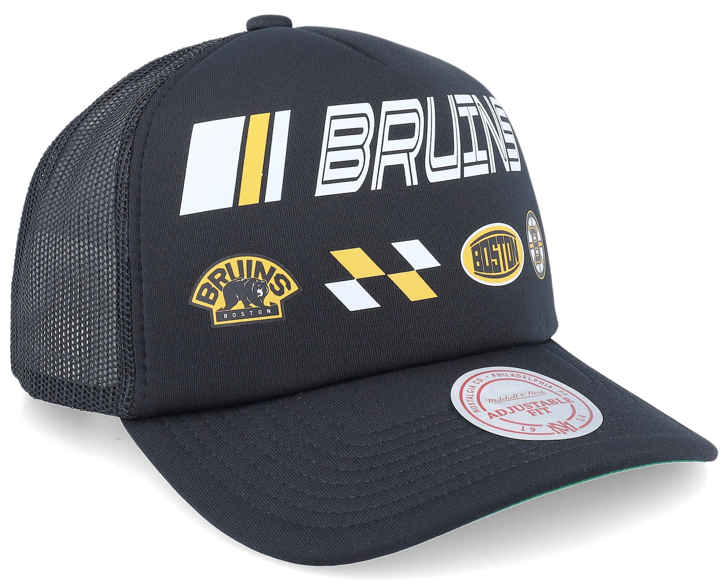 Mitchell & Ness Men's NHL Speedway Trucker Bruins Ball Caps