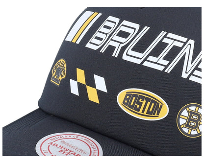 Mitchell & Ness Men's NHL Speedway Trucker Bruins Ball Caps