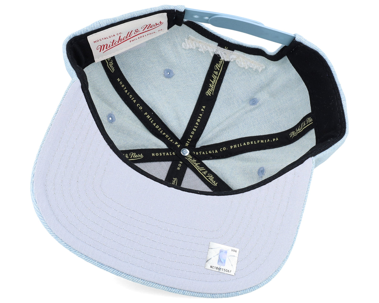 Men's Mitchell & Ness NBA Denim Stitcher Snapback Lakers