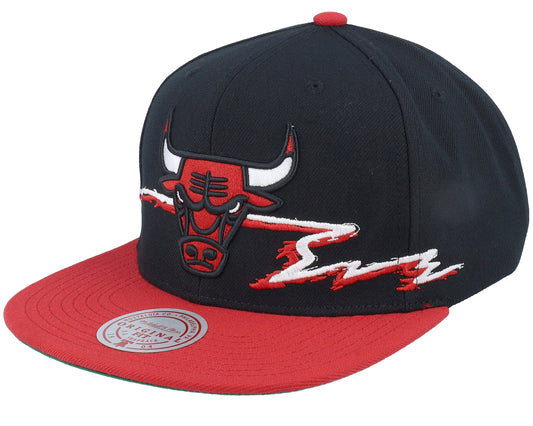 Men's Mitchell & Ness NBA Life Line Snapback Bulls