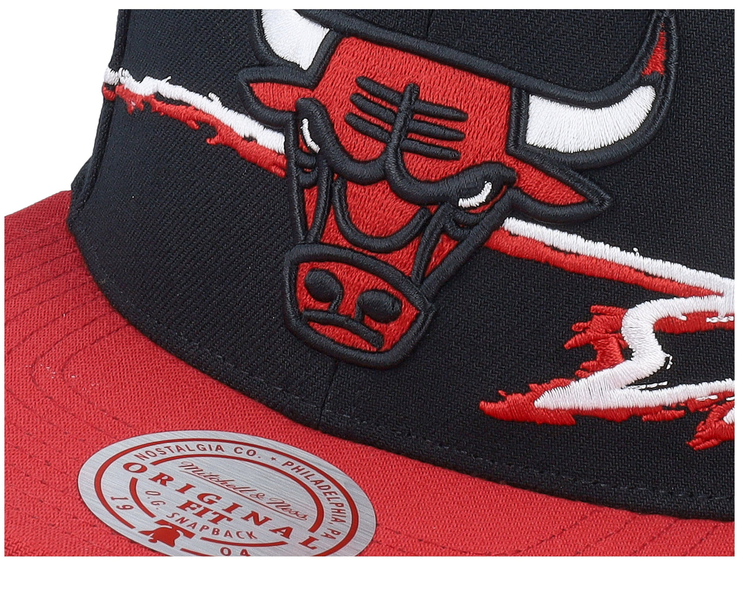 Men's Mitchell & Ness NBA Life Line Snapback Bulls