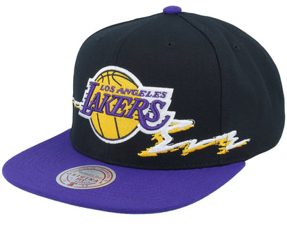 Mitchell & Ness Men's NBA Life Line Snapback Lakers Snapback Caps