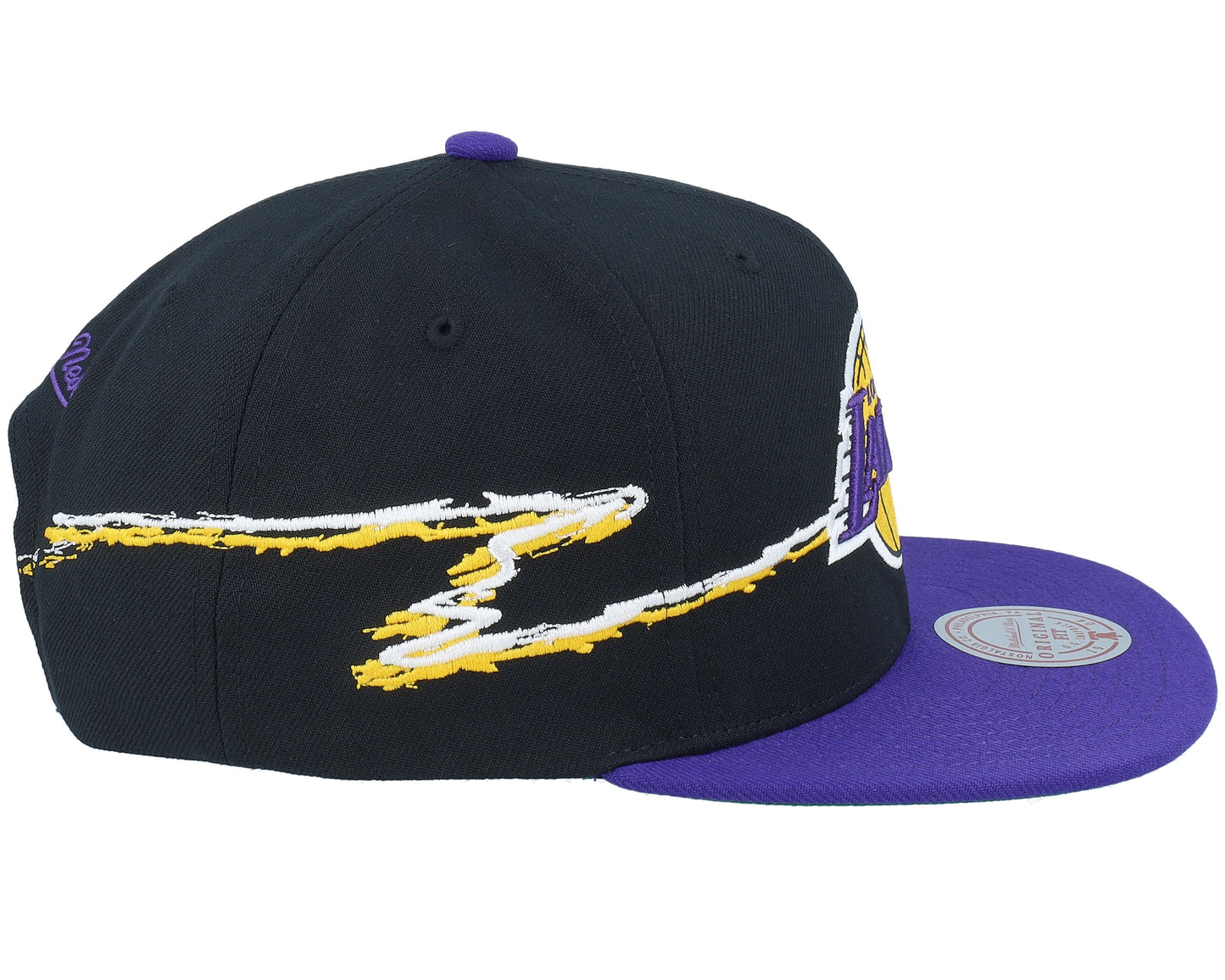 Mitchell & Ness Men's NBA Life Line Snapback Lakers Snapback Caps
