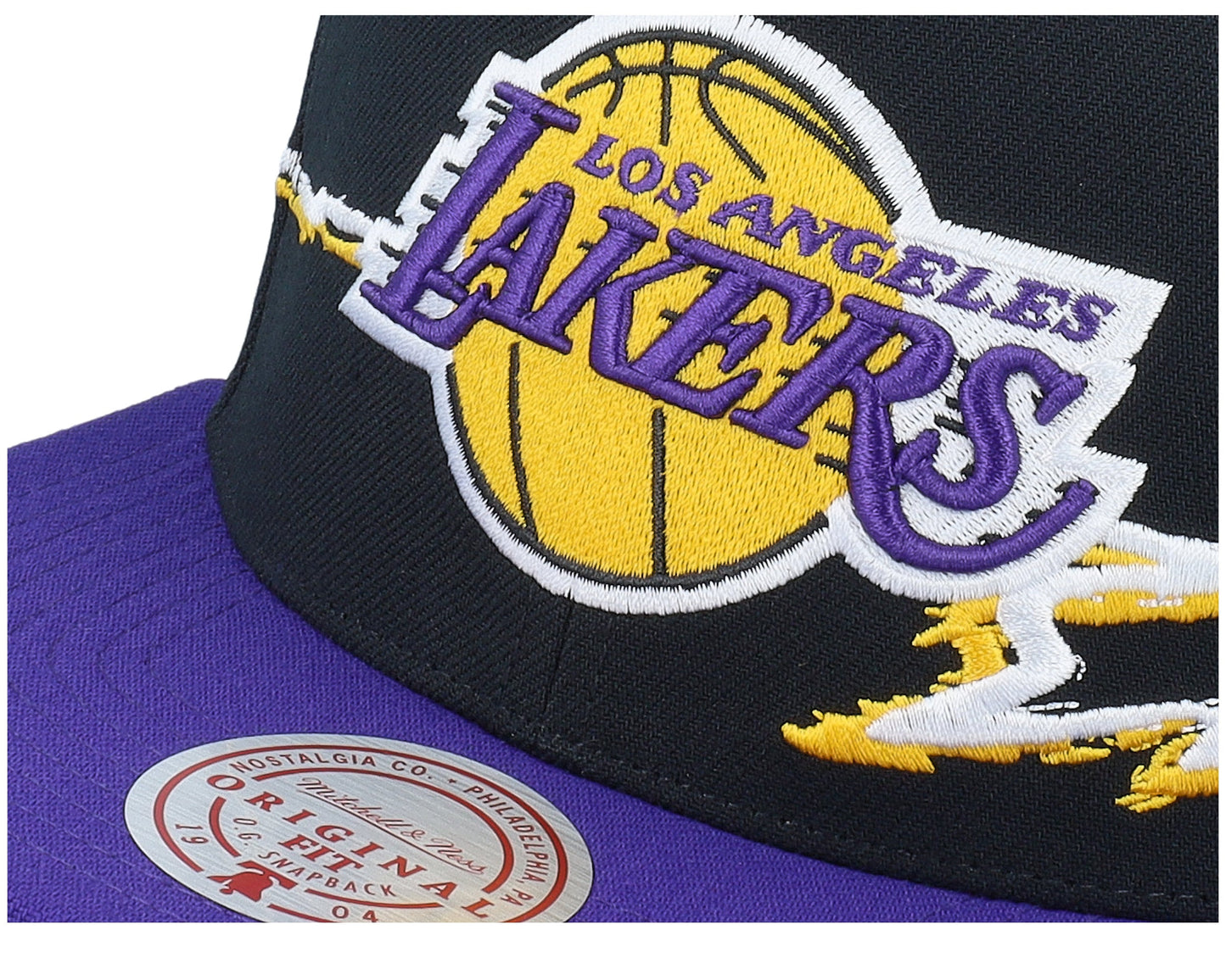 Mitchell & Ness Men's NBA Life Line Snapback Lakers Snapback Caps