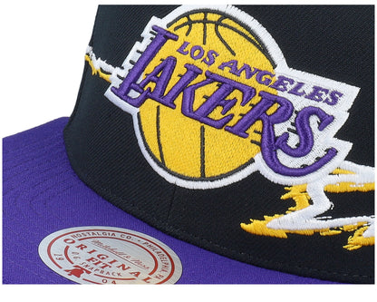 Mitchell & Ness Men's NBA Life Line Snapback Lakers Snapback Caps