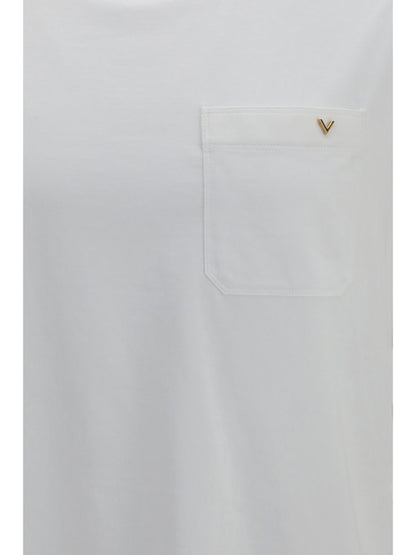 Cotton T-Shirt VLogo White