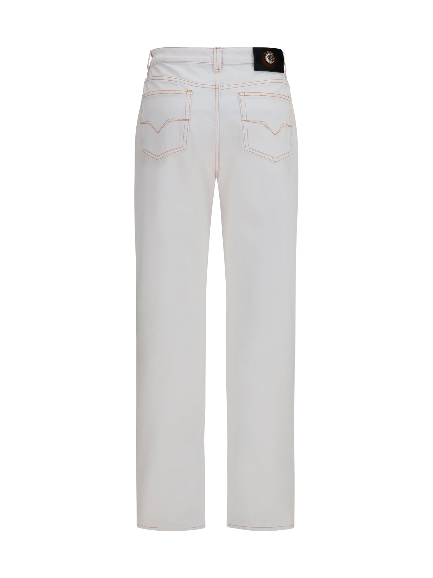 High-Waisted Jeans Optical White