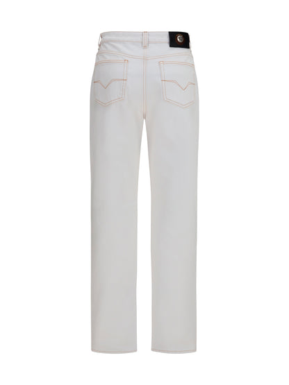 High-Waisted Jeans Optical White