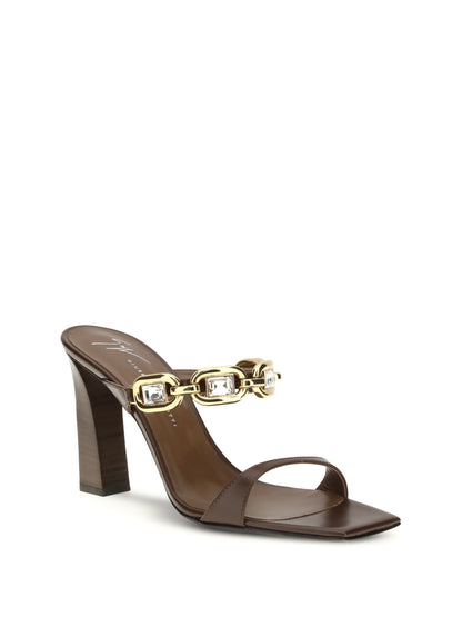 Leather Mules Hot Brown