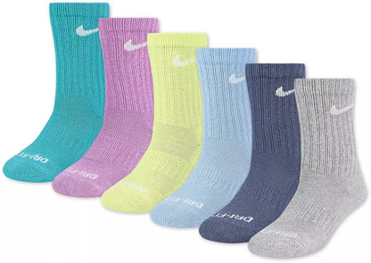 Nike Youth Dri-Fit Crew Socks 6-Pack (6-Pack)
