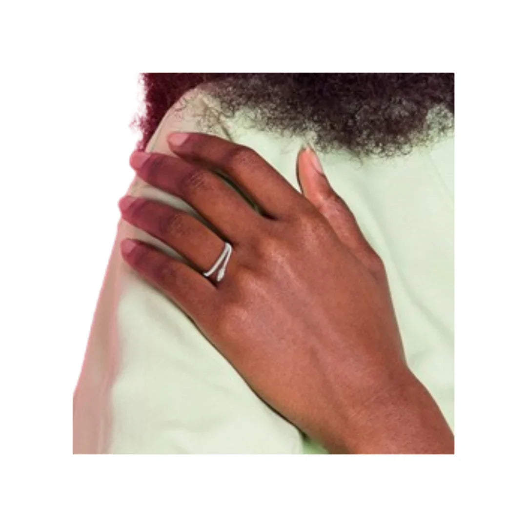 Fancy Cubic Zirconia Fashion Snake Pave Ring