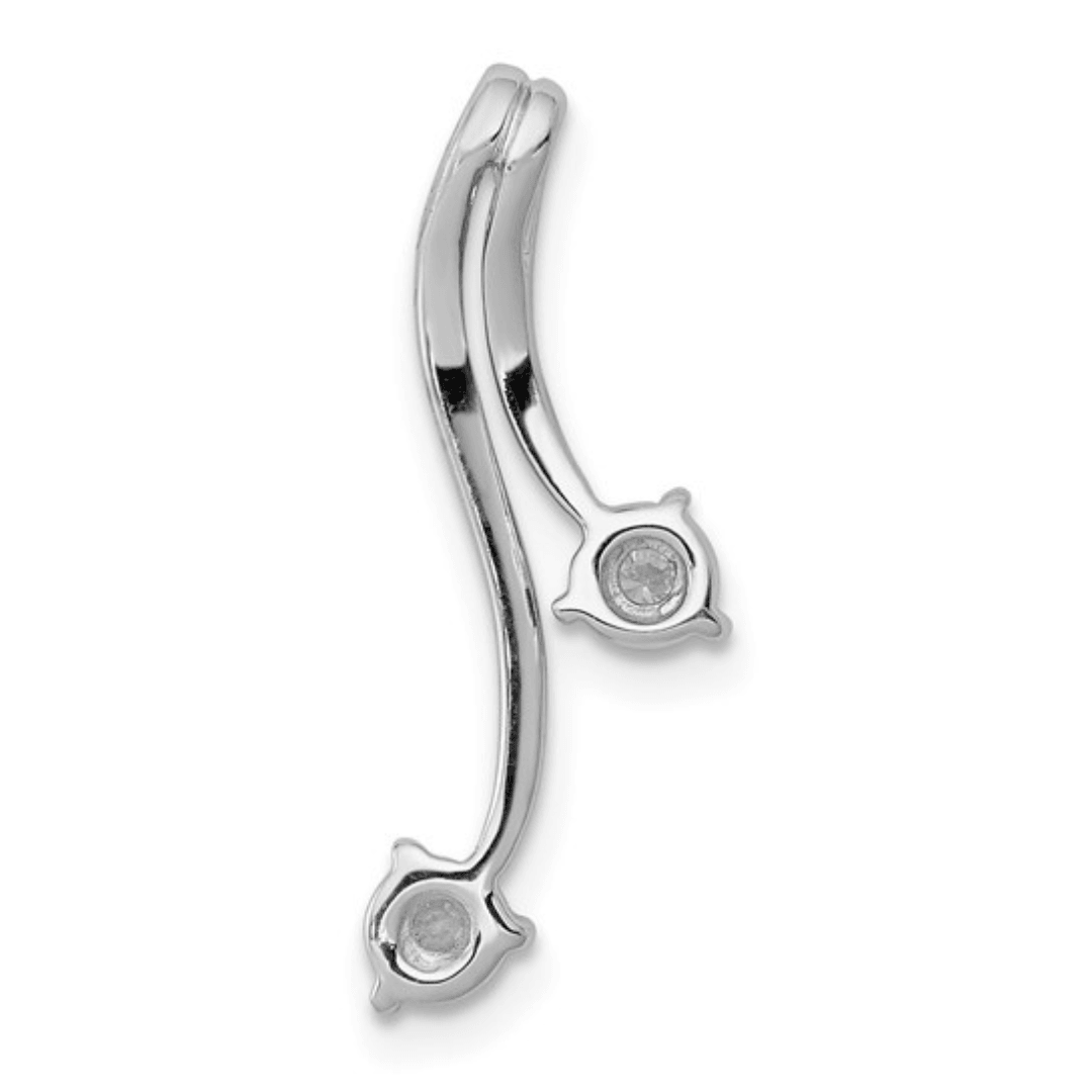 14K White Gold Lab Diamond Fashion Pendant