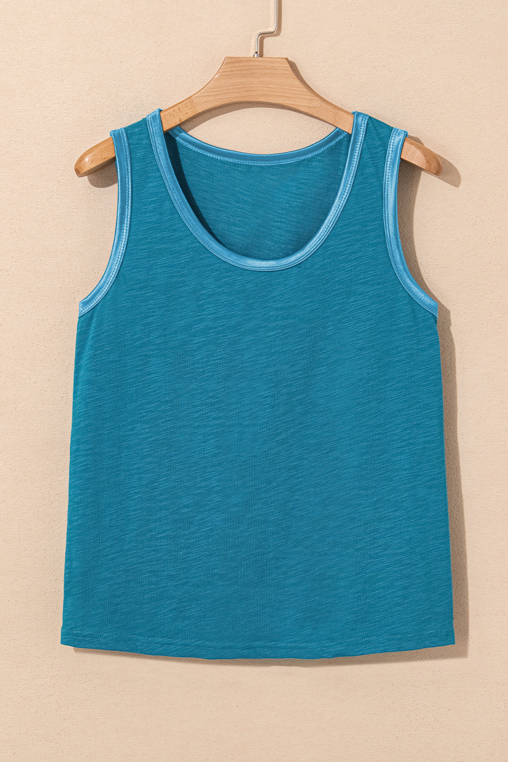 Skyla Metallic Sheen Tank Top - Threaded Pear