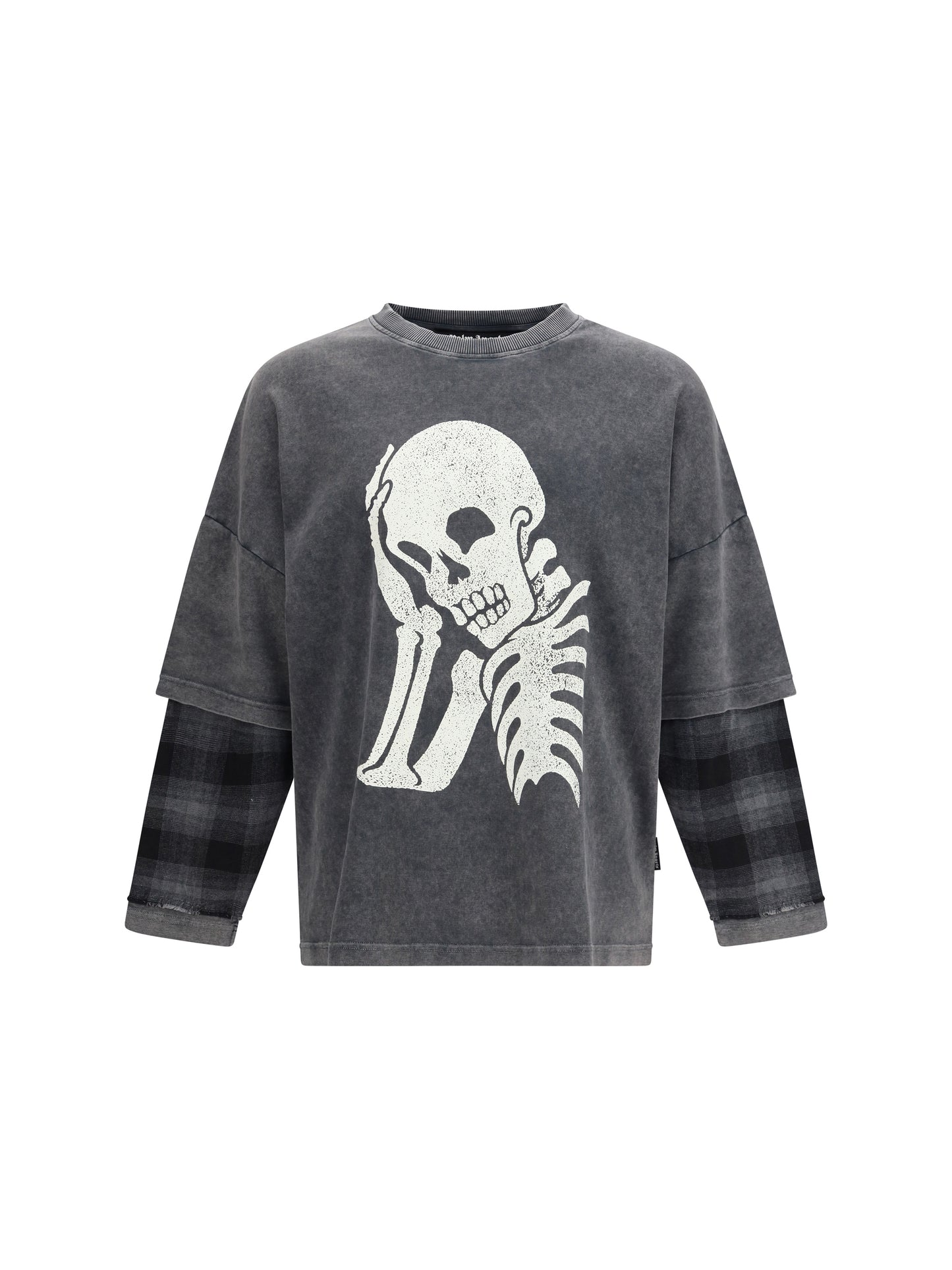 Long-Sleeved Shirt Skull Double Black/Off-White