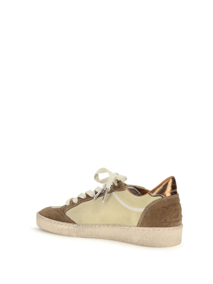 Leather Sneakers Ball Star Vintage Yellow