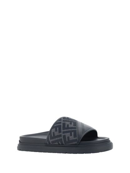 Slide Sandals Black/Grey