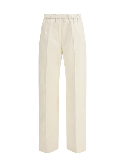 Trousers Cotton Gabardine Cream