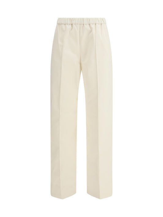 Trousers Cotton Gabardine Cream