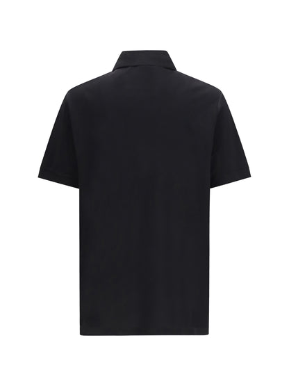 Polo Shirt Cotton Piqué Black