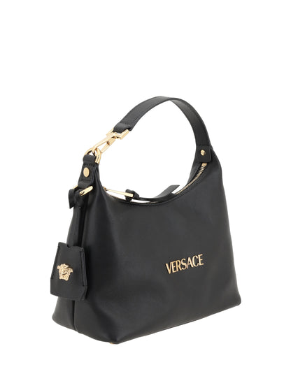 Hobo Handbag Black Calf Leather