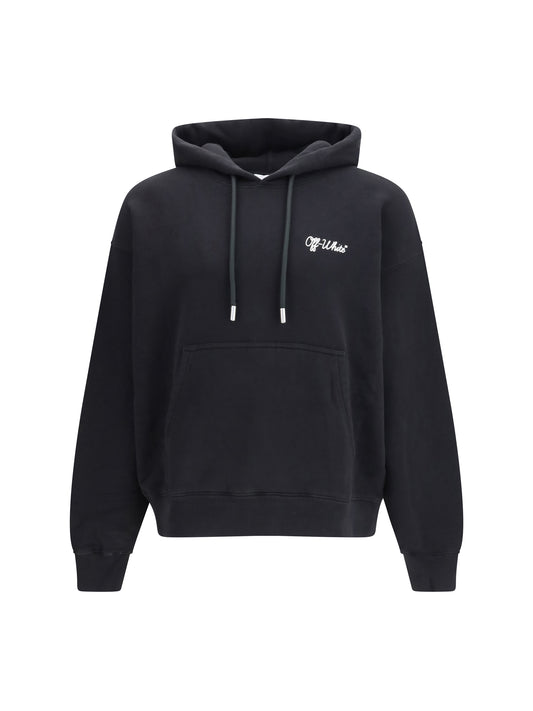 Hoodie Script Skate Black/White