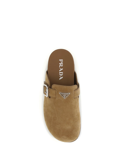 Suede Mules Cinnamon