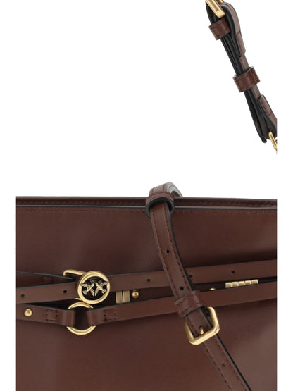 Shoulder Bag Burgundy Leather