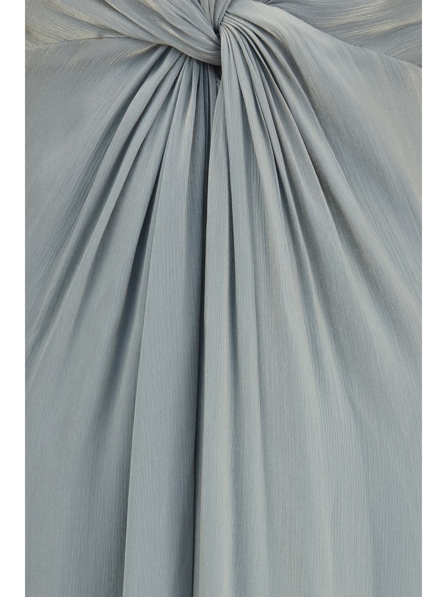 Long Crossover Dress Green