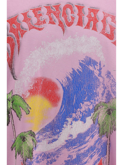 Oversized T-Shirt Vintage Surfer Old Pink