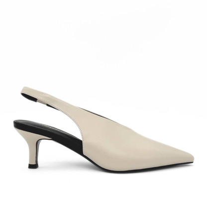Alix Slingback Pumps - White